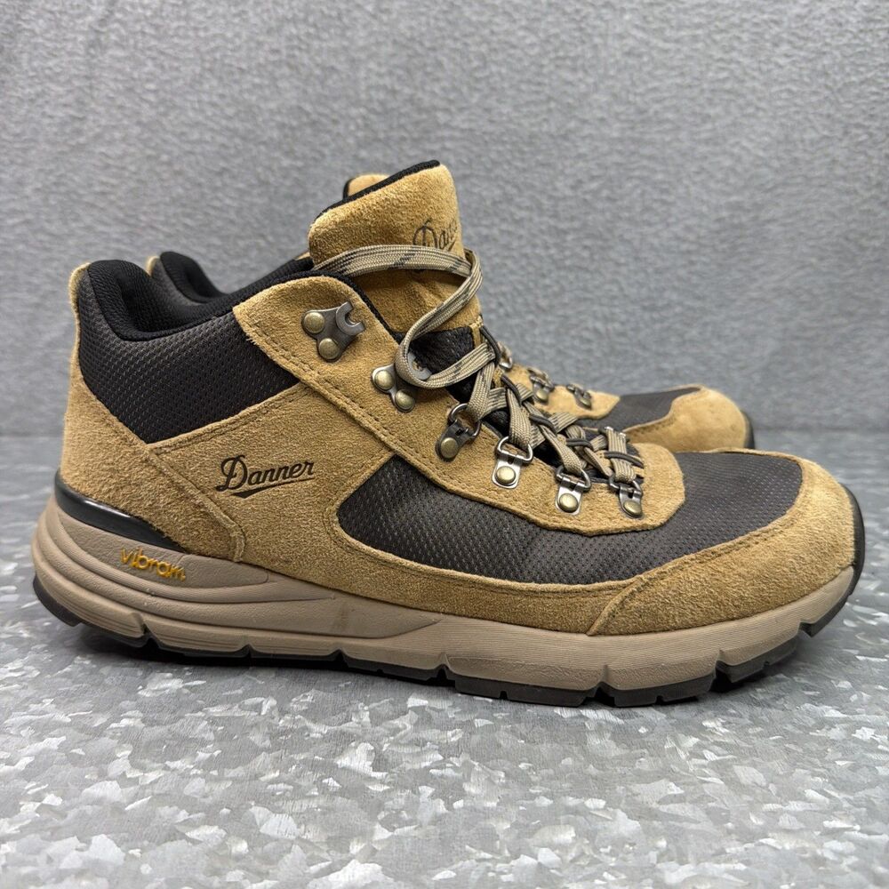 Danner Mens South Rim 600 4" Sand Boots Size 11 Suede Hiking Outdoor Vibram Sole